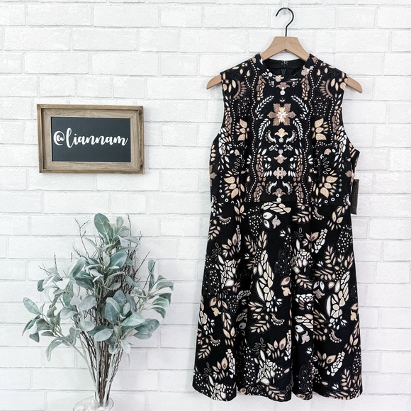 EVA MENDES New York & Co. High Neck Black Sleeveless Dress - Picture 1 of 11